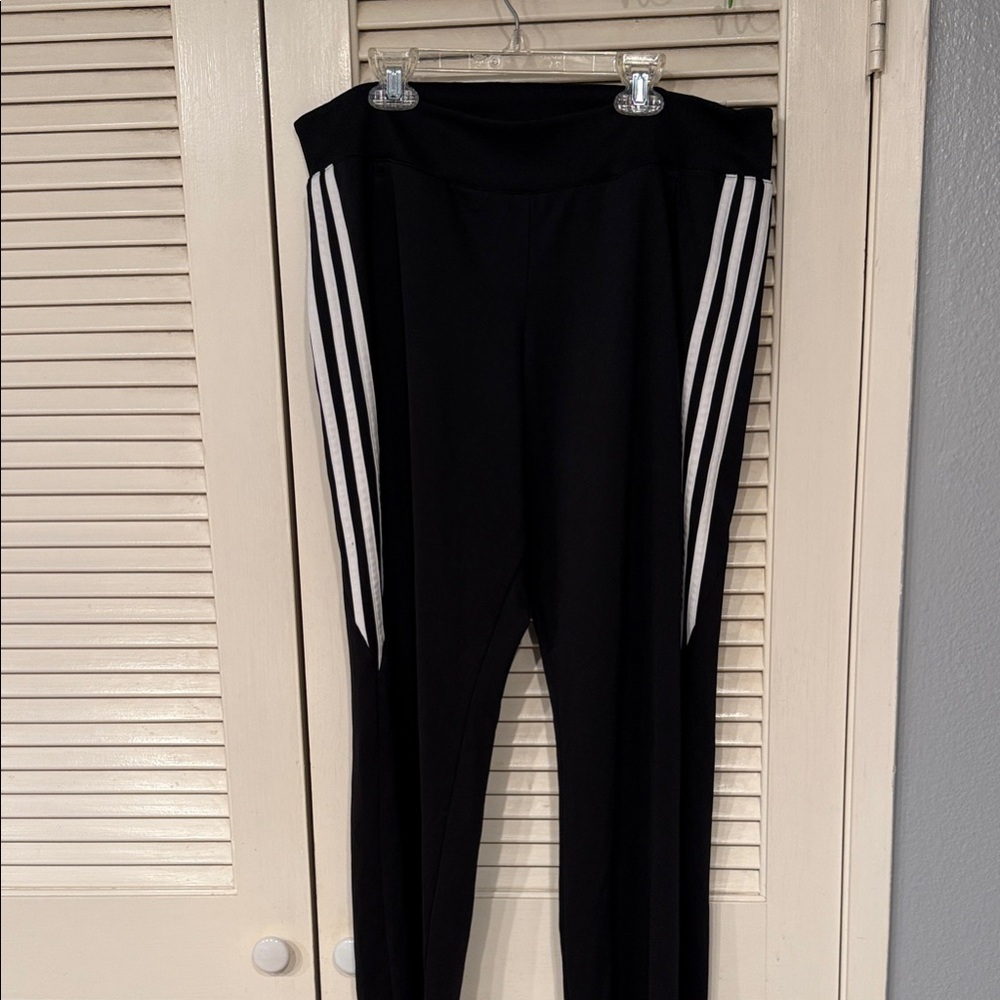 adidas Black and White Track Pants